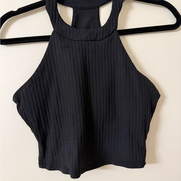 ALO Yoga Black Ribbed Tank Top - Picture 2 of 2